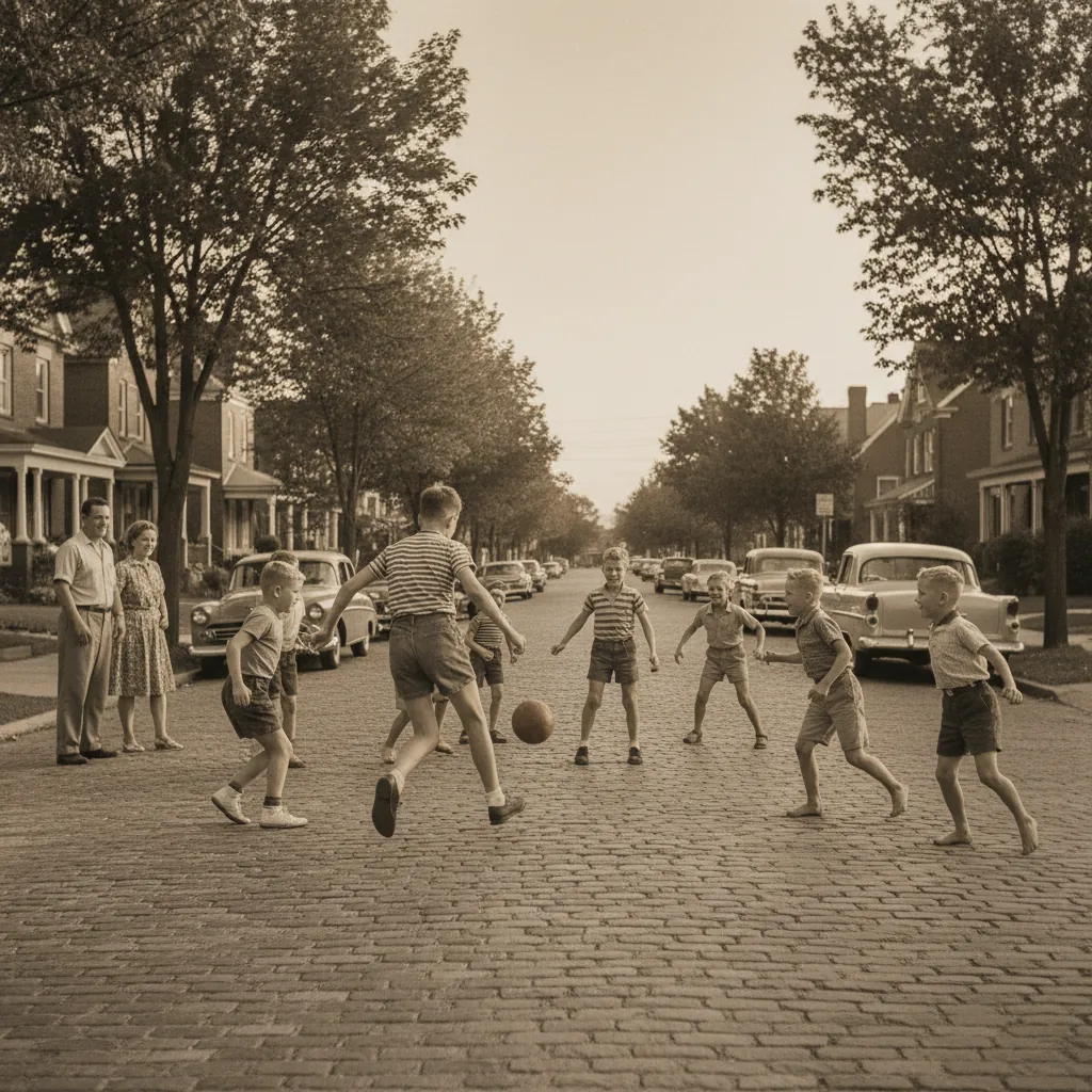 Illustration for The Neighbourhood Kickabout on the Street