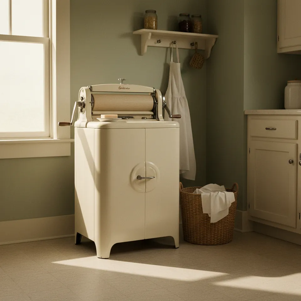 Illustration for The Wringer Washing Machine