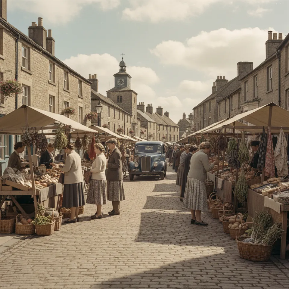 Illustration for Travelling Market Day: When Stalls Took Over the High Street