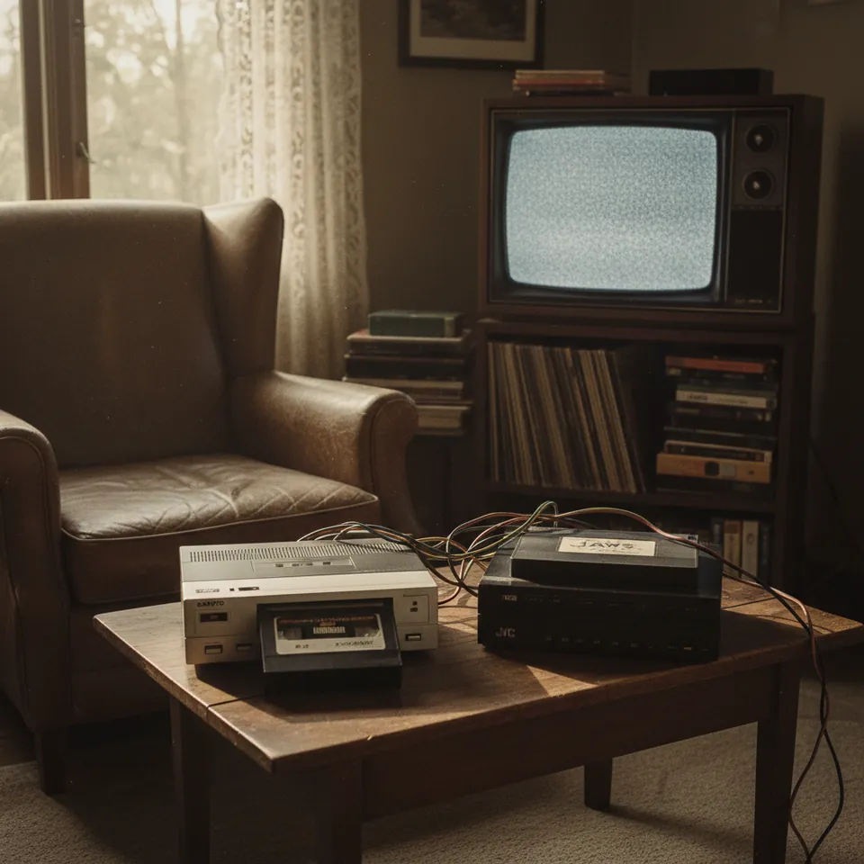 Illustration for The Betamax vs VHS War at Home