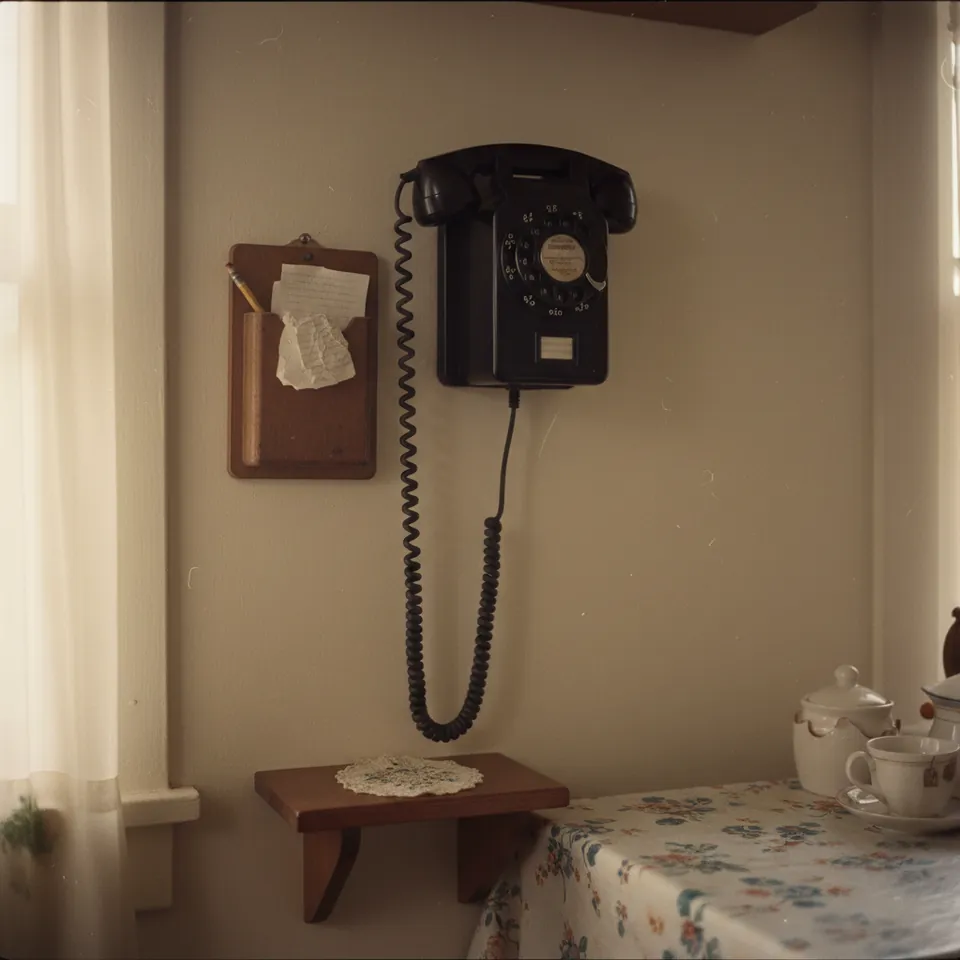 Illustration for How a Party-Line Telephone Worked