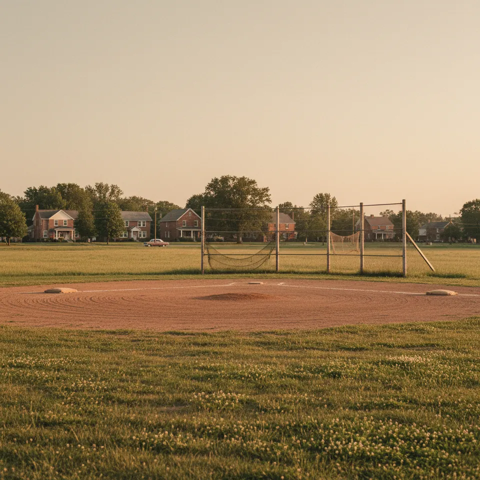 Illustration for The Neighbourhood Sandlot Baseball Diamond