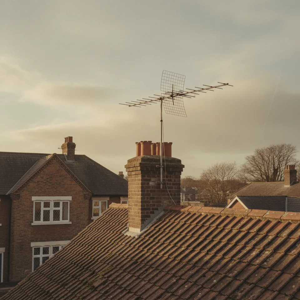 Illustration for The TV Aerial on the Roof