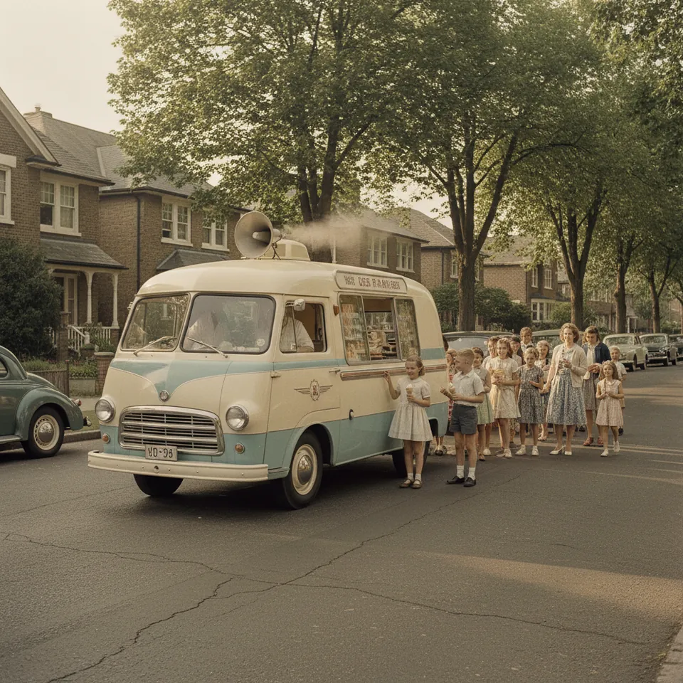 Illustration for The Ice-Cream Van Jingle Down the Street