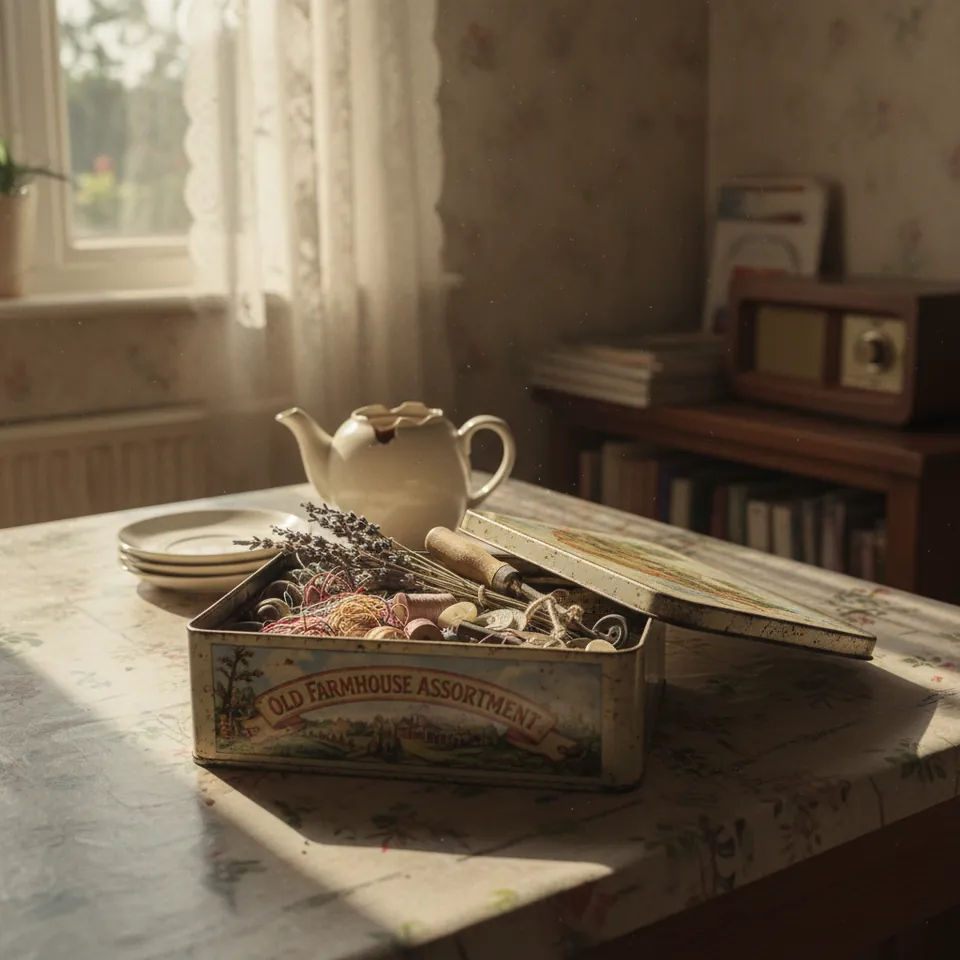 Illustration for The Biscuit Tin That Held Everything But Biscuits