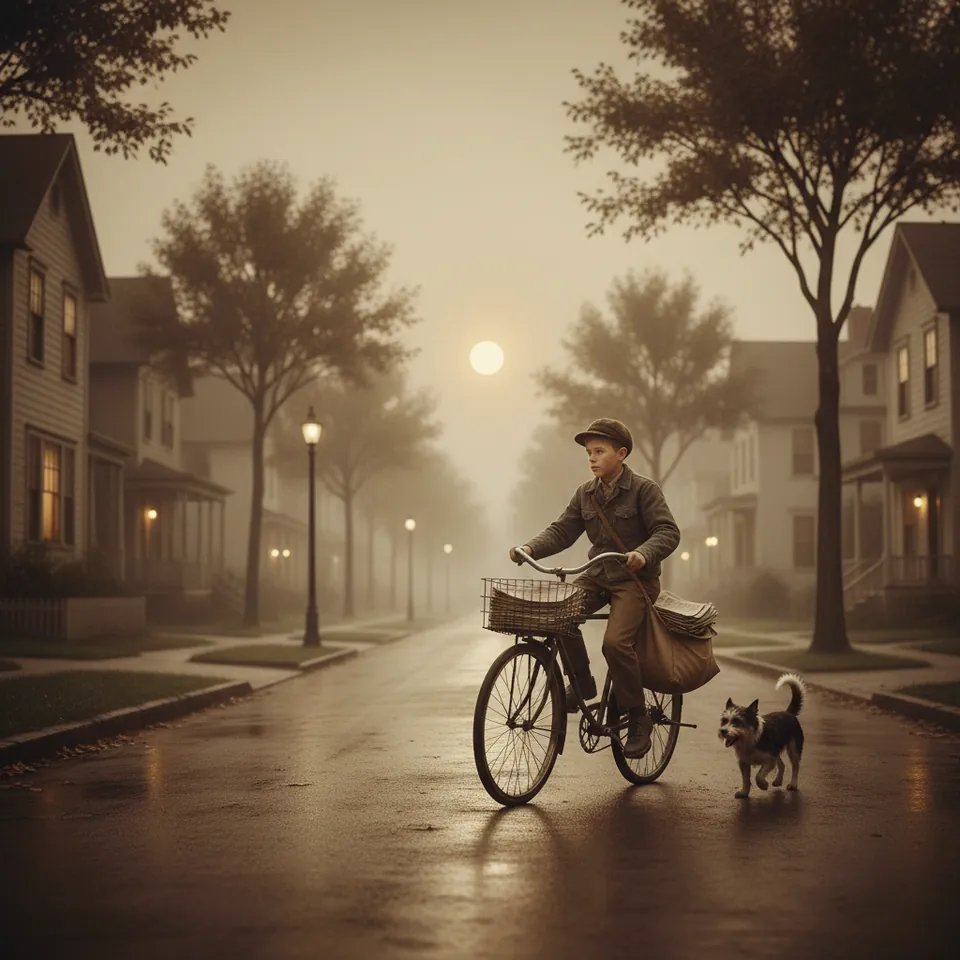 Illustration for The Paper Route at 5 AM: Before the Street Woke