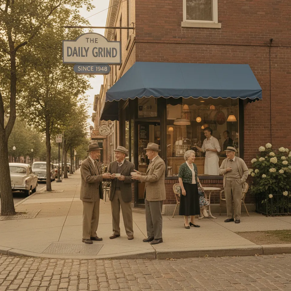 Illustration for The Café Where They Knew Your Order