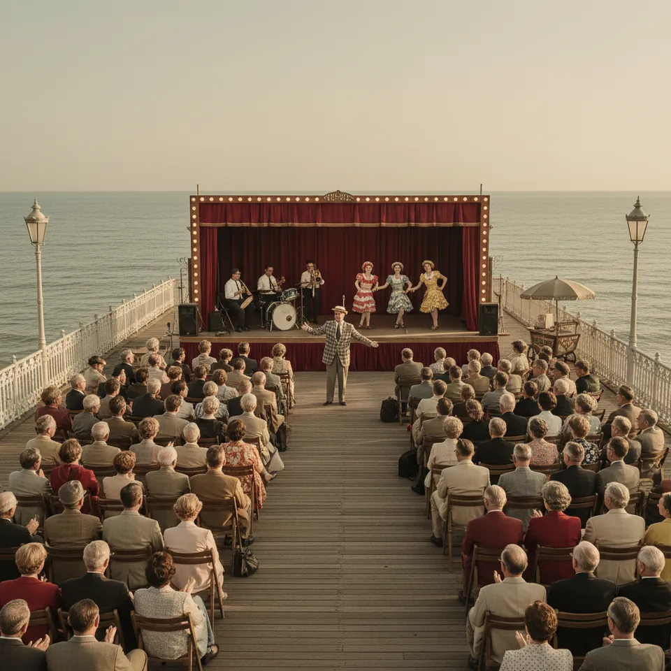 Illustration for The Variety Show at the End of the Pier