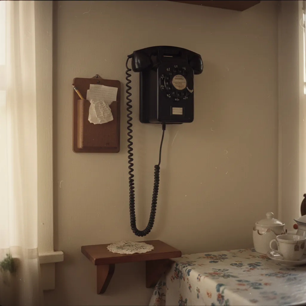 Illustration for How a Party-Line Telephone Worked