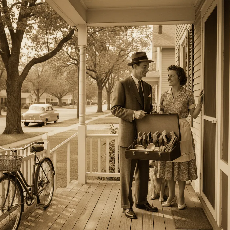 Illustration for The Travelling Salesman at Your Door