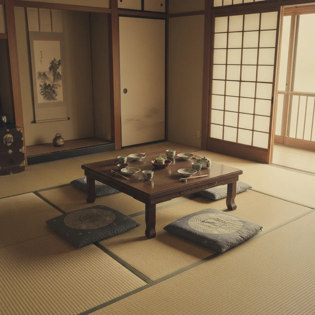 Illustration for Dinner in the Tatami Room