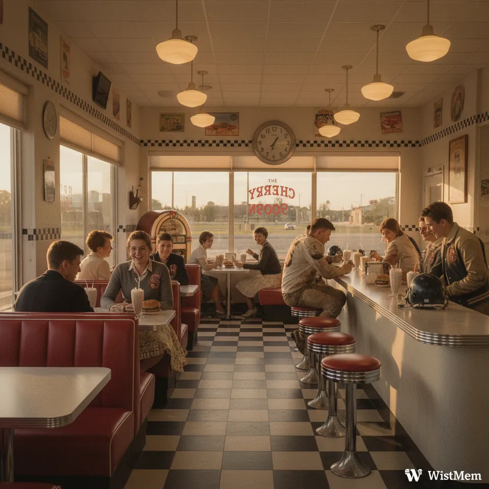 Illustration for The Malt Shop After the Football Game