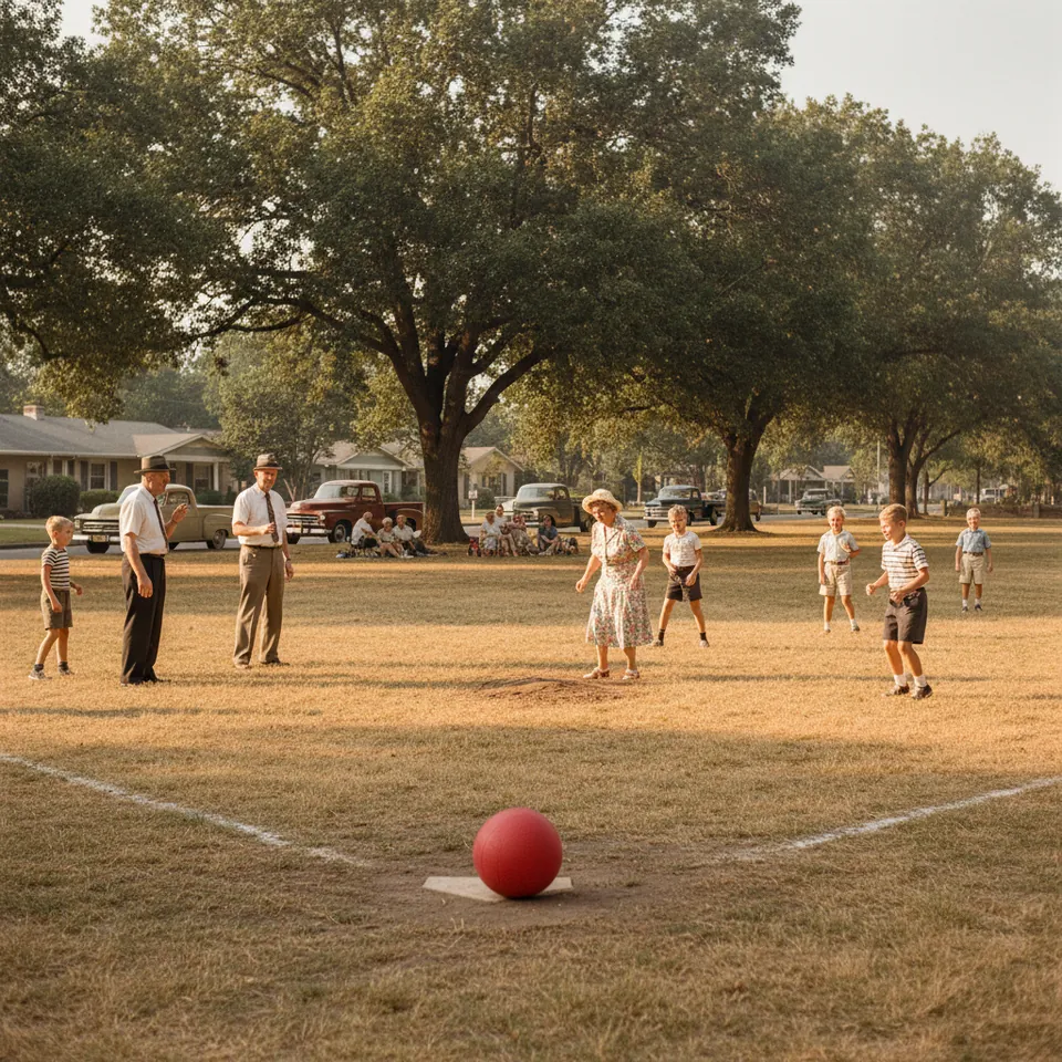 Illustration for The Neighbourhood Kickball Game