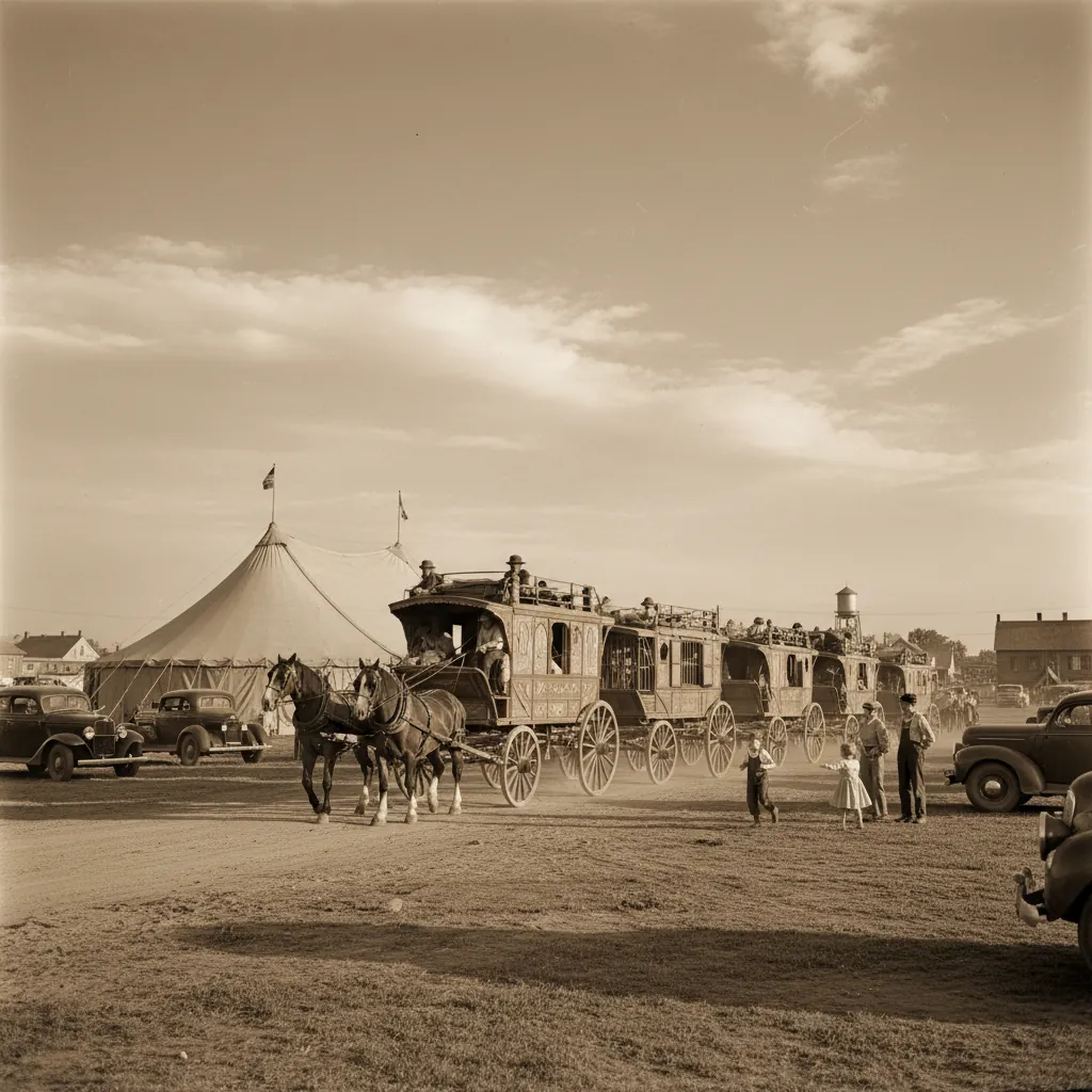 Illustration for The Day the Travelling Circus Arrived
