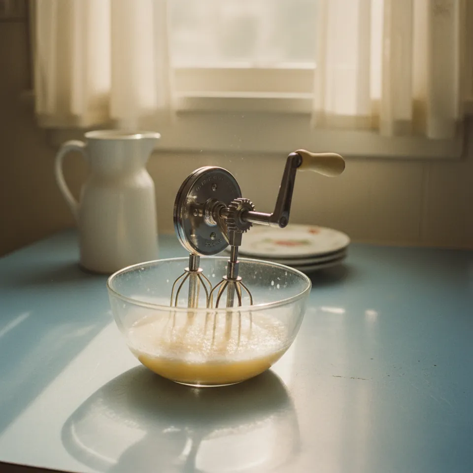 Illustration for How a Rotary Egg Beater Worked